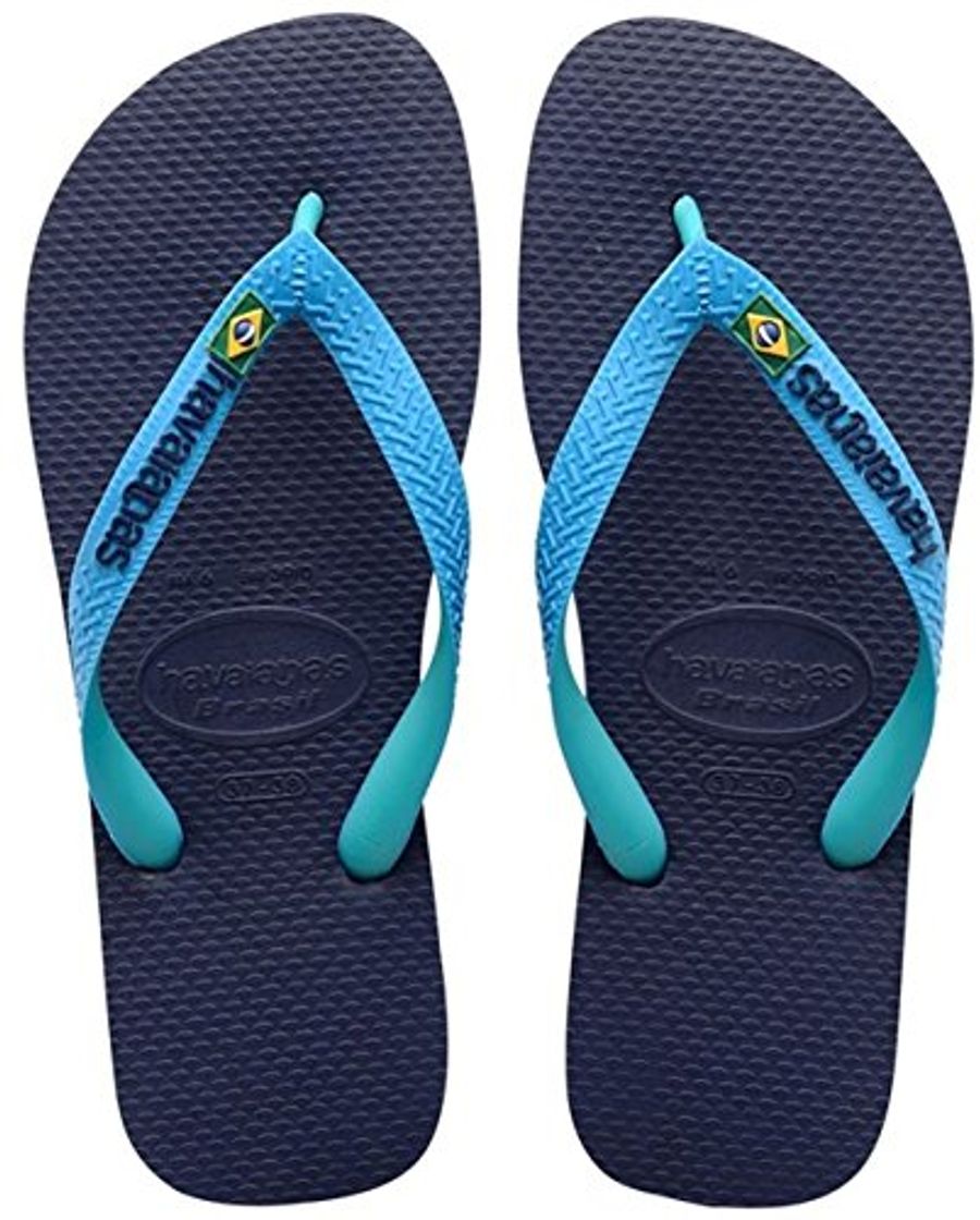 Social Havaianas Brasil Mix, Chanclas Unisex Adulto, Azul