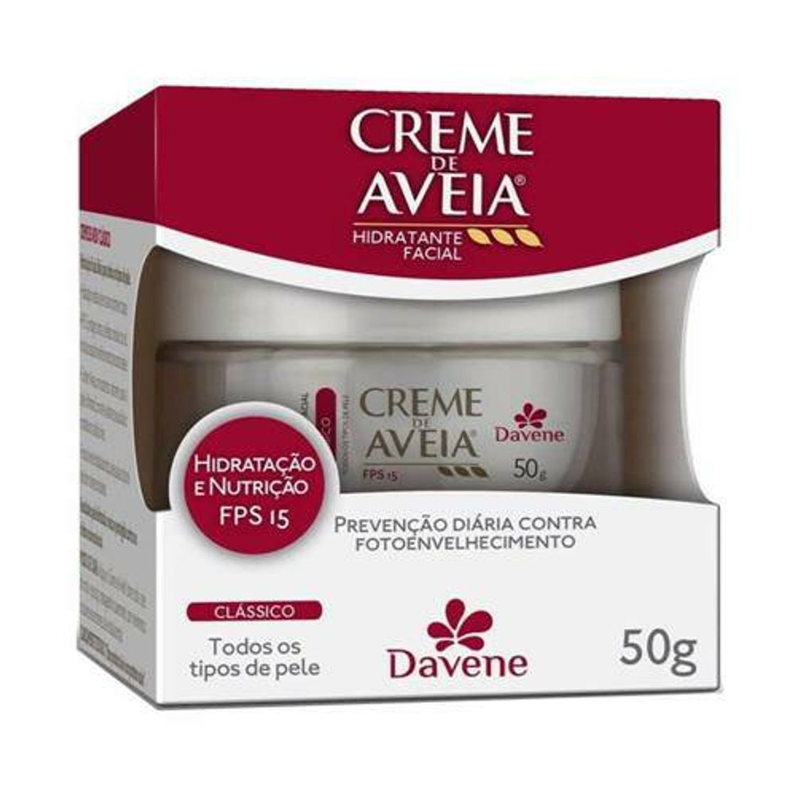 Productos Davene Creme De Aveia Fps15 Clássico 50g