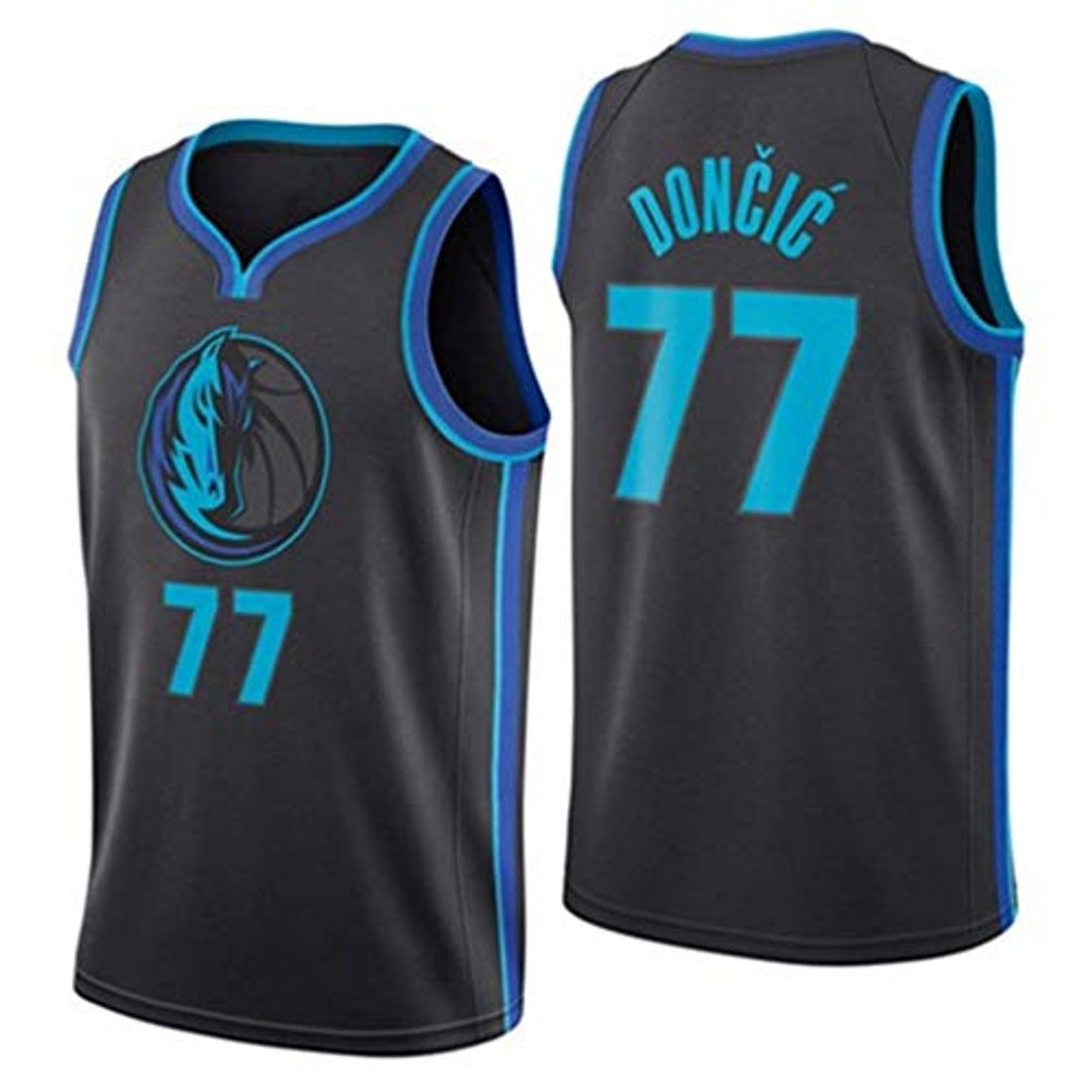 Fashion Miyapy NBA Dallas Mavericks #77 Luca Doncic Camiseta de Jugador de Baloncesto