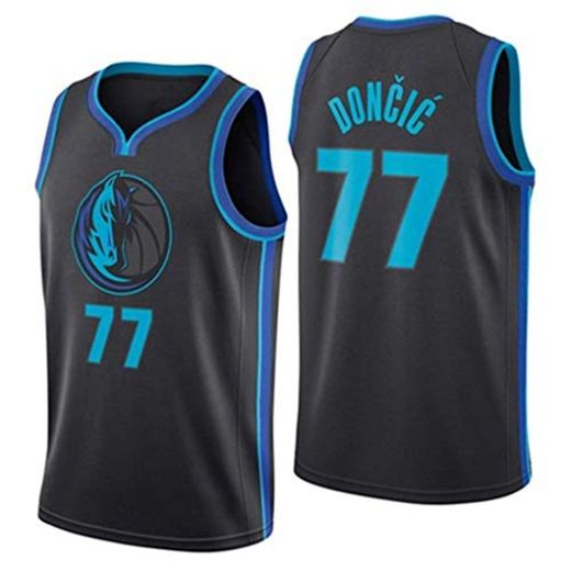 Miyapy NBA Dallas Mavericks #77 Luca Doncic Camiseta de Jugador de Baloncesto