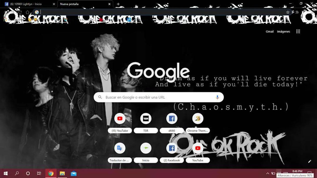 Fashion Tema para Chrome de One Ok Rock 