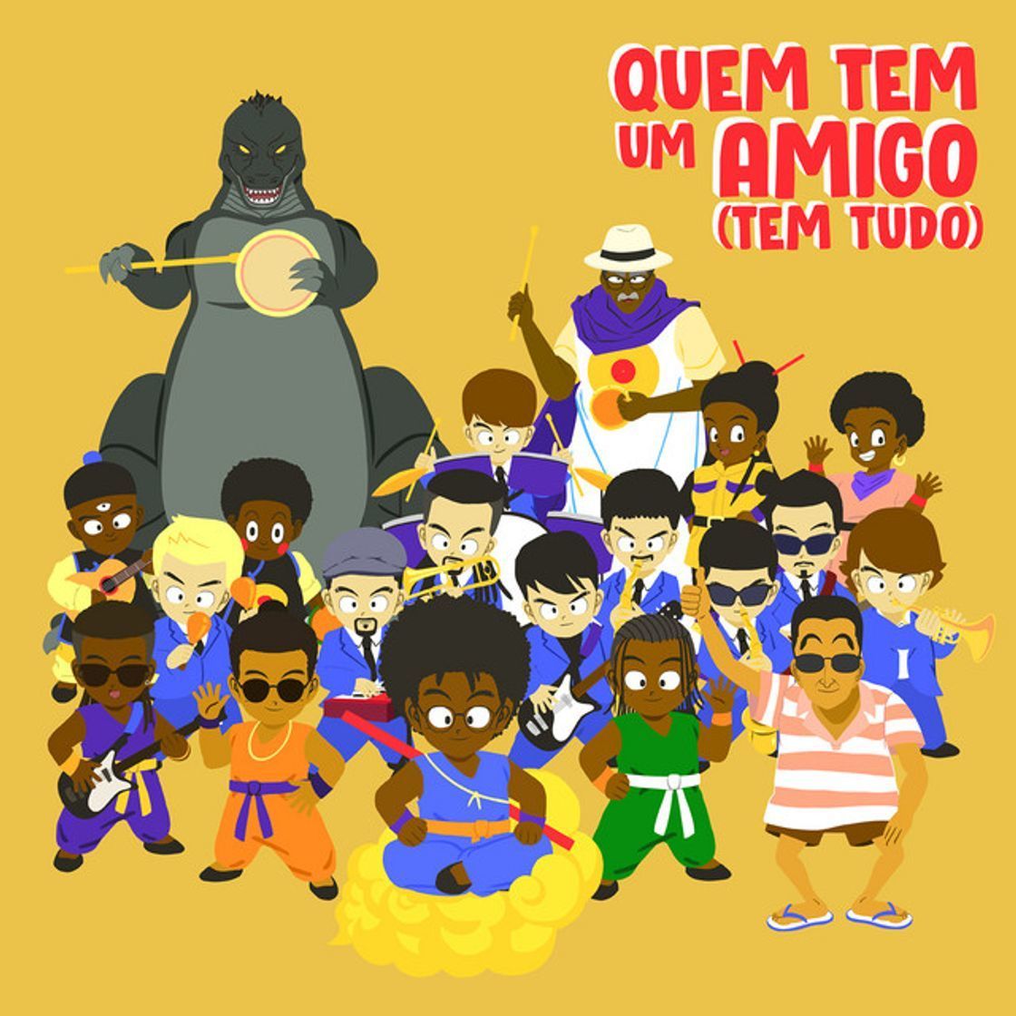 Canción Quem tem um amigo (tem tudo)