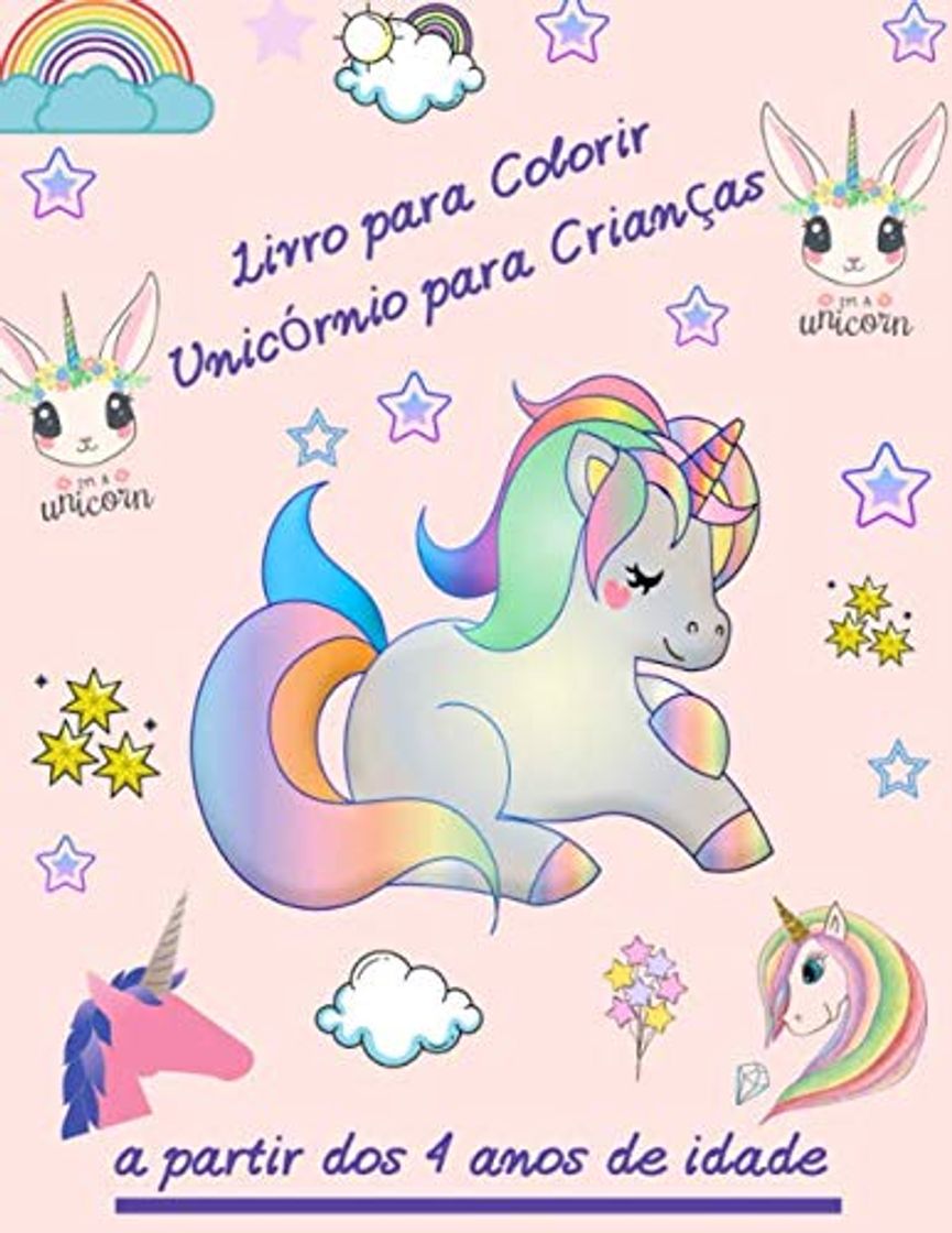 Book Livro para Colorir Unicórnio para Crianças: livro para colorir com desenhos de