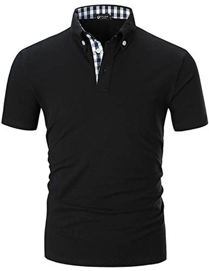 Product STTLZMC Polo para Hombre de Manga Corta Casual Trabajar 100% Puro Algodón