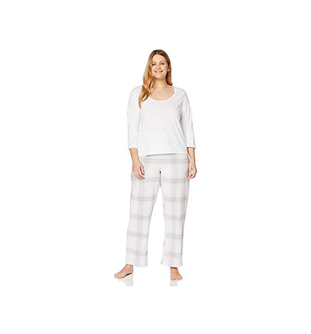 Producto Marca Amazon - Iris & Lilly Pijama de Modal Mujer, Multicolor