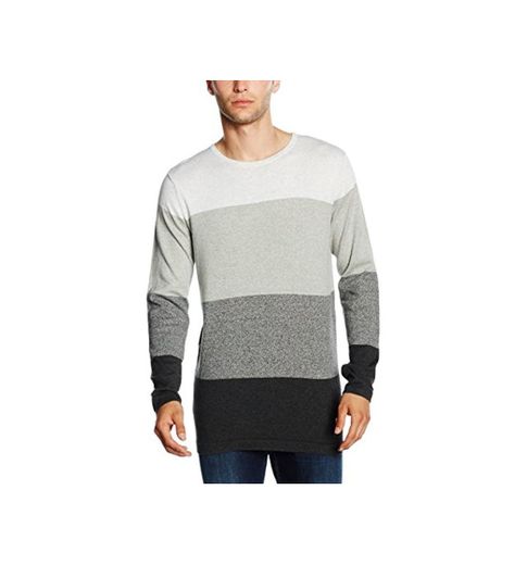 JACK & JONES JCOJEPPE KNIT CREW NECK, suéter Hombre, Multicolor