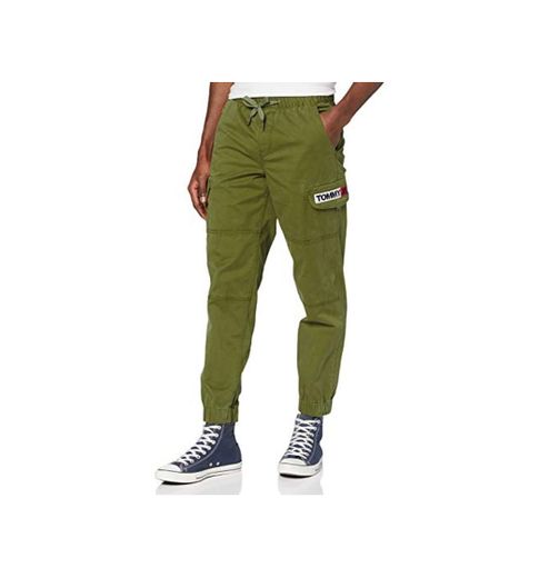 Tommy Hilfiger TJM Tapered Cuffed Cargo Pant Pantalones Deportivos, Verde