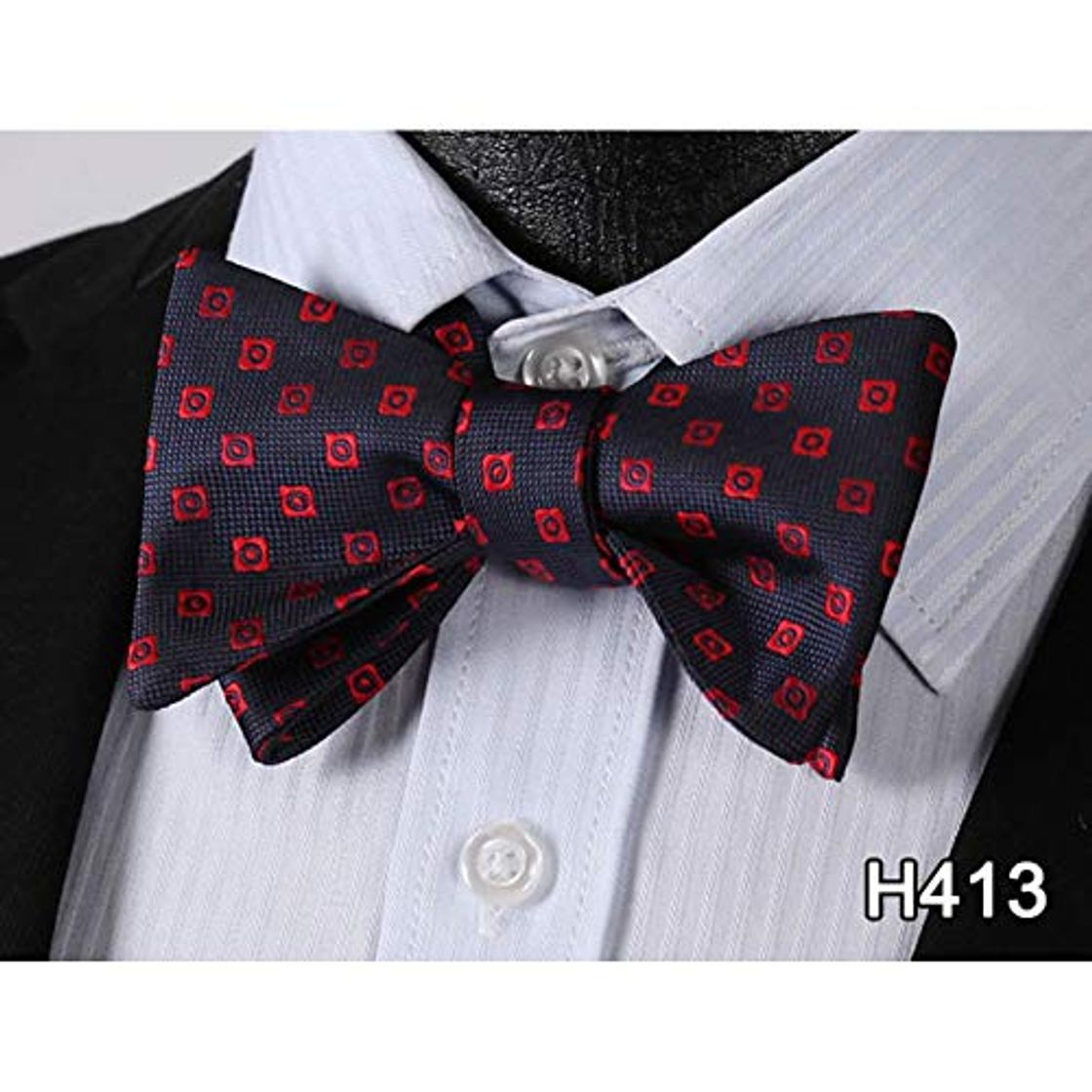 Product CDBGPZLD Pajaritas Dot Check 100% Seda Jacquard Woven Men Wedding Butterfly Self Bow Tie Pajarita Para Hombre