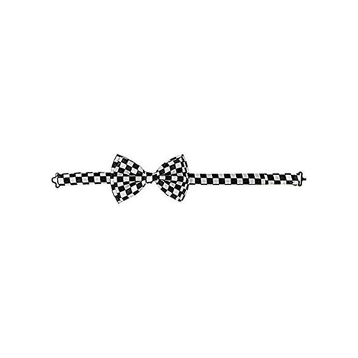 Dress up America White Tiered Pretied Bow Tie-Adecuado para Traje de Hombre