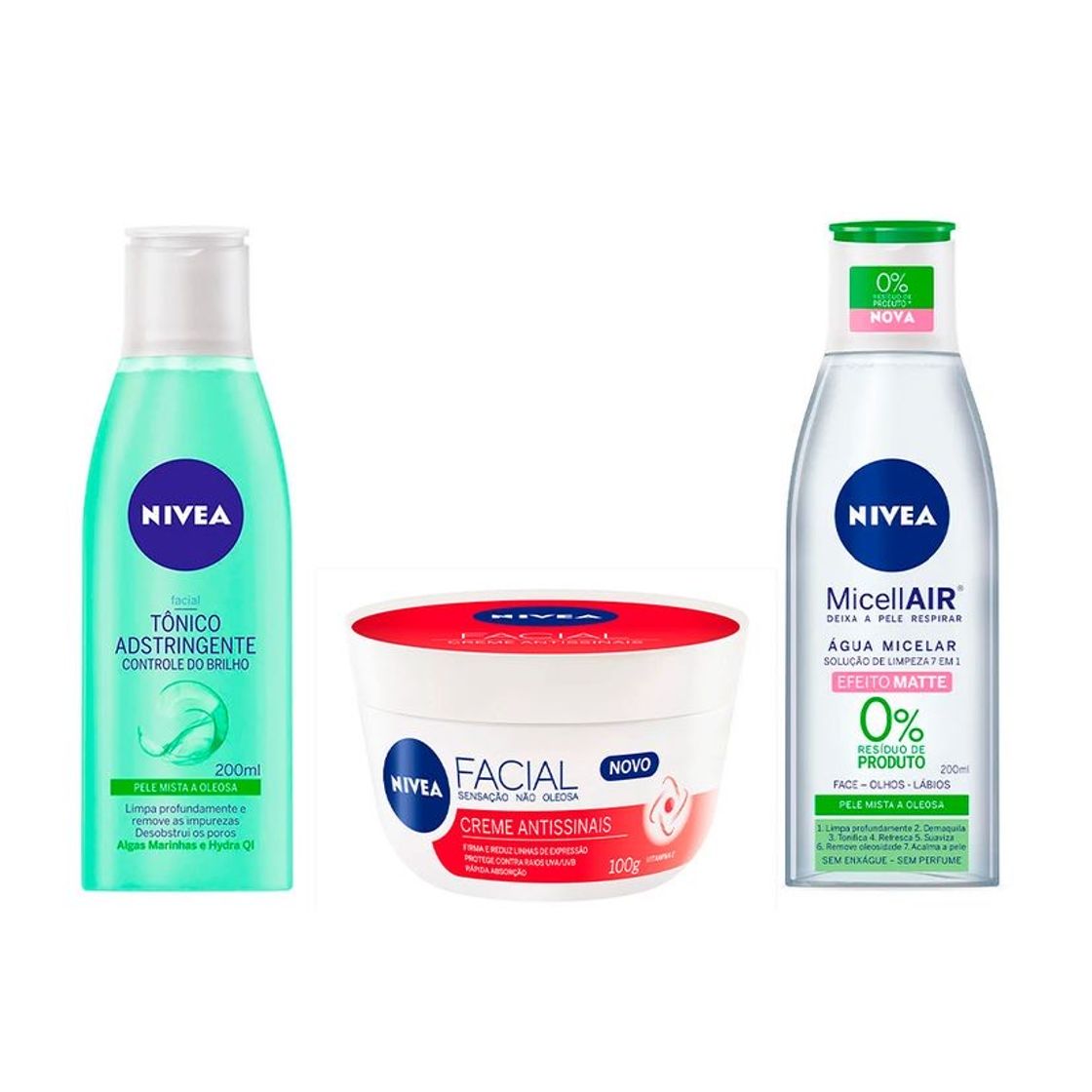 Fashion Nivea limpeza fácil kit