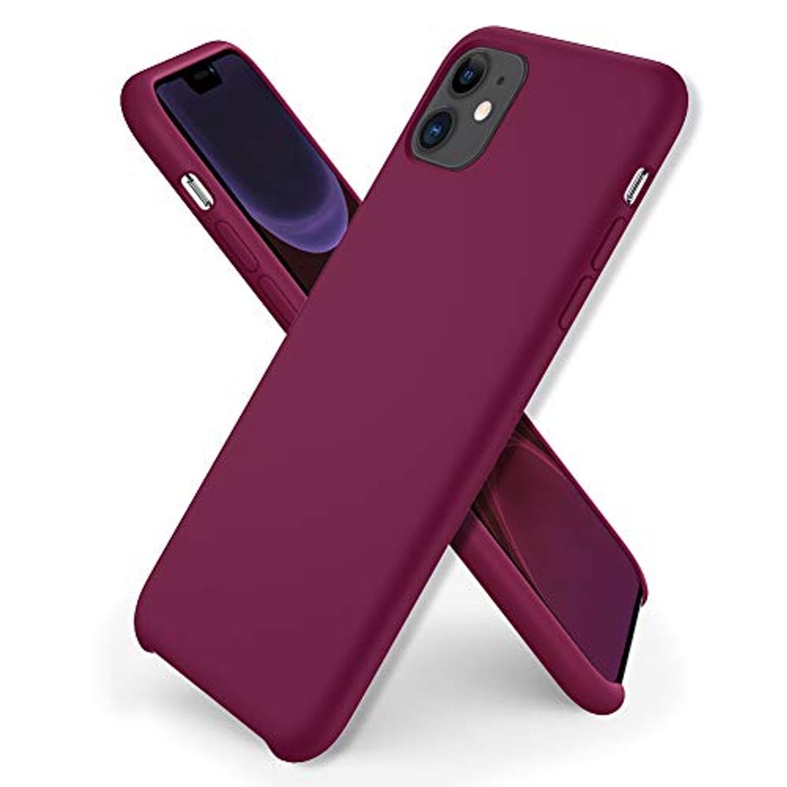 Social ORNARTO Funda Silicone Case para iPhone 11, Carcasa de Silicona Líquida Suave