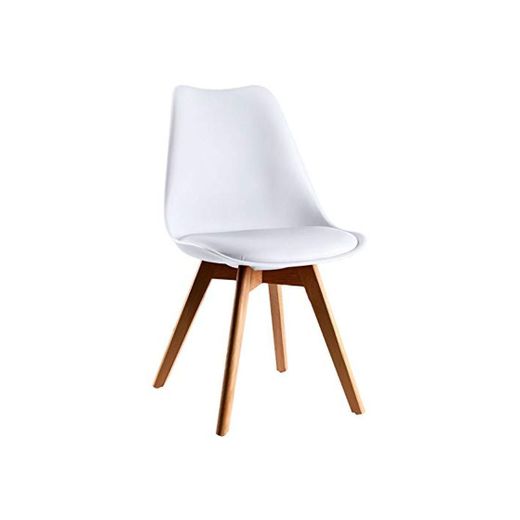 Silla Nórdica - Silla escandinava One Blanca - silla nordic scandi inspirada