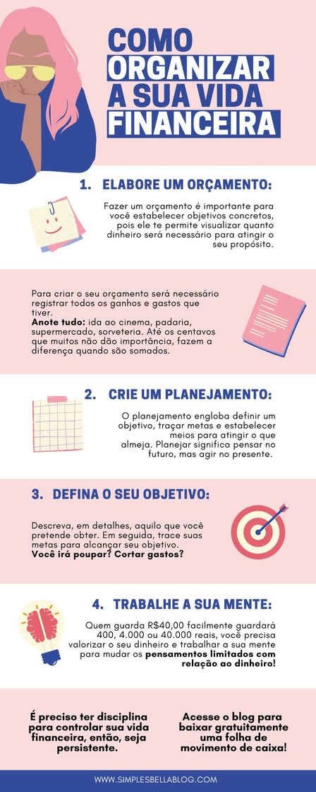 Moda Dicas de organização financeira