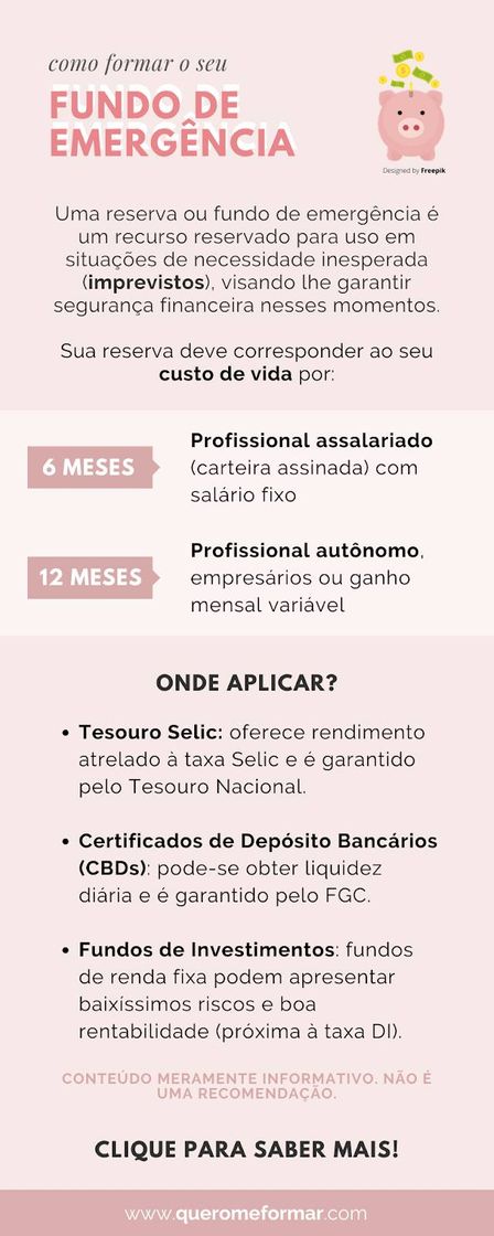 Moda Reserva de emergência 