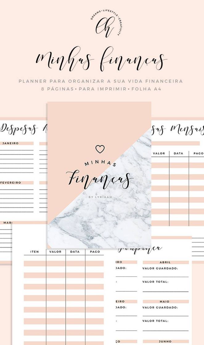 Moda Planner financeiro 