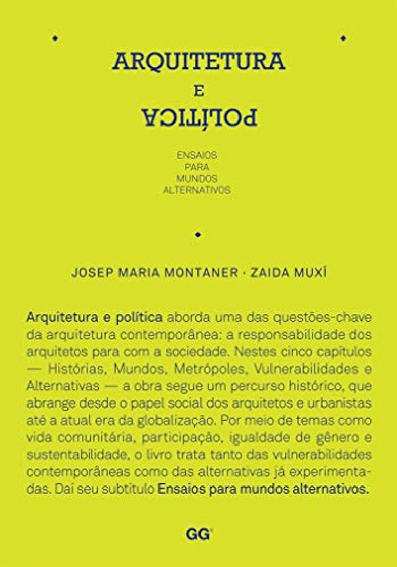 Libro Arquitetura e política