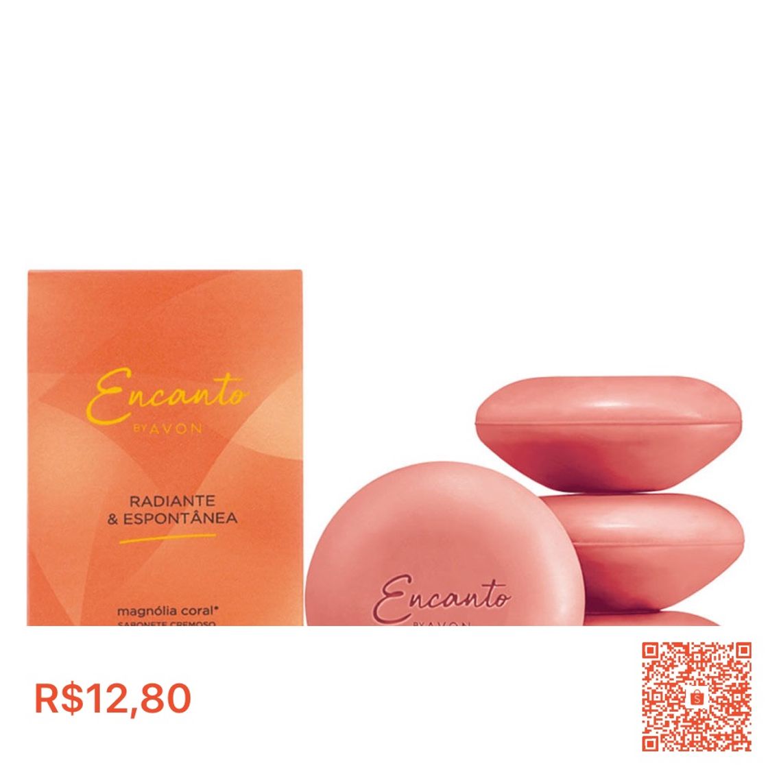 Moda Sabonete Cremoso Encanto Radiante & Espontânea - 4 x 80g