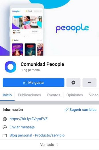 Fanpage Comunidad Peoople