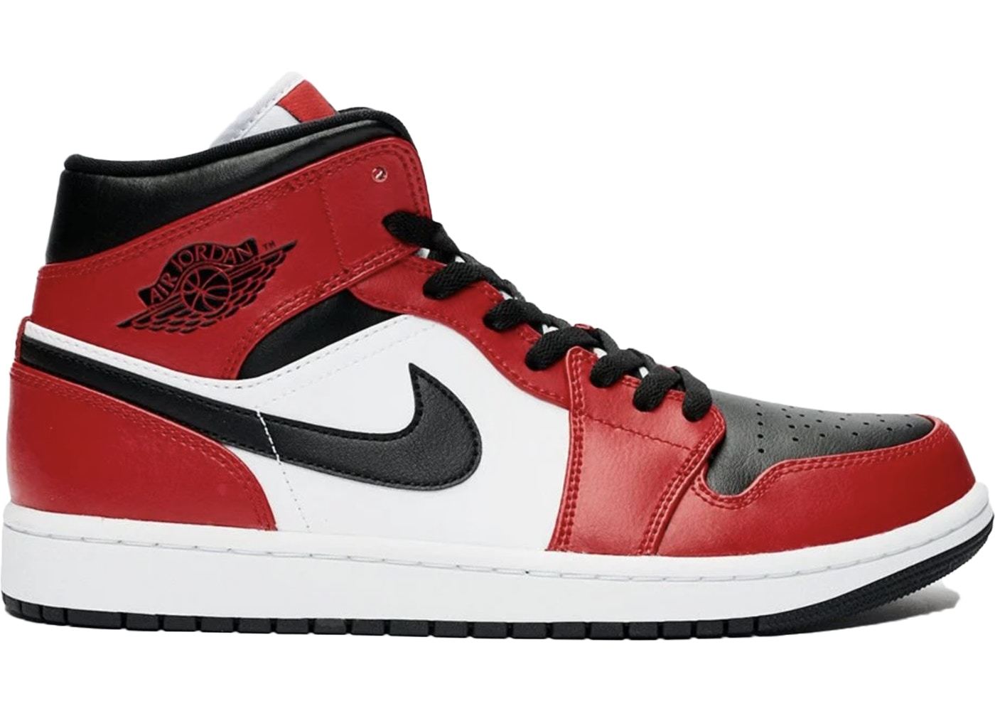 Moda Jordan 1 Mid Chicago Toe - 554724-069