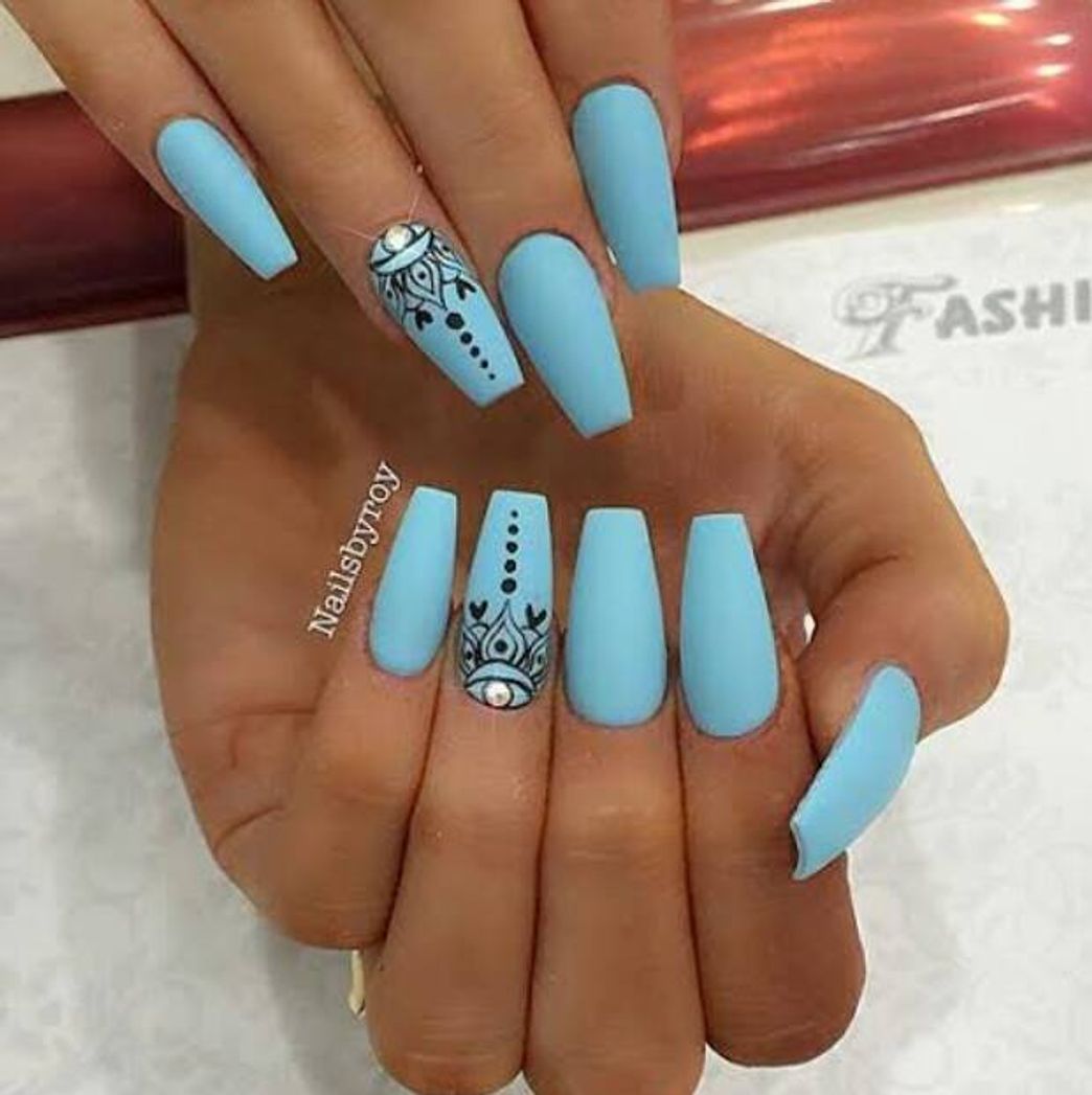 Social Uñas azul  💙