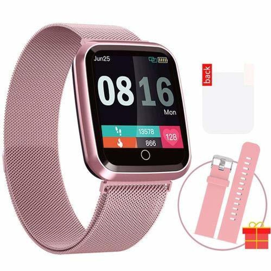 Social terferein Reloj Inteligente A Prueba De Agua Hombres Mujeres Fitness Pulsera Monitoreo