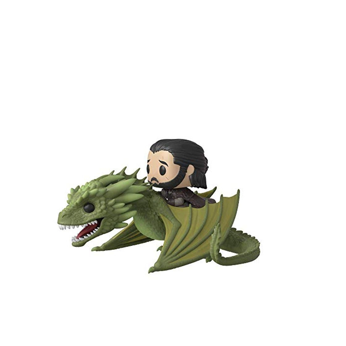 Game Funko- Pop Rides: Game of Thrones-Jon Snow w/Rhaegal Figura Coleccionable,