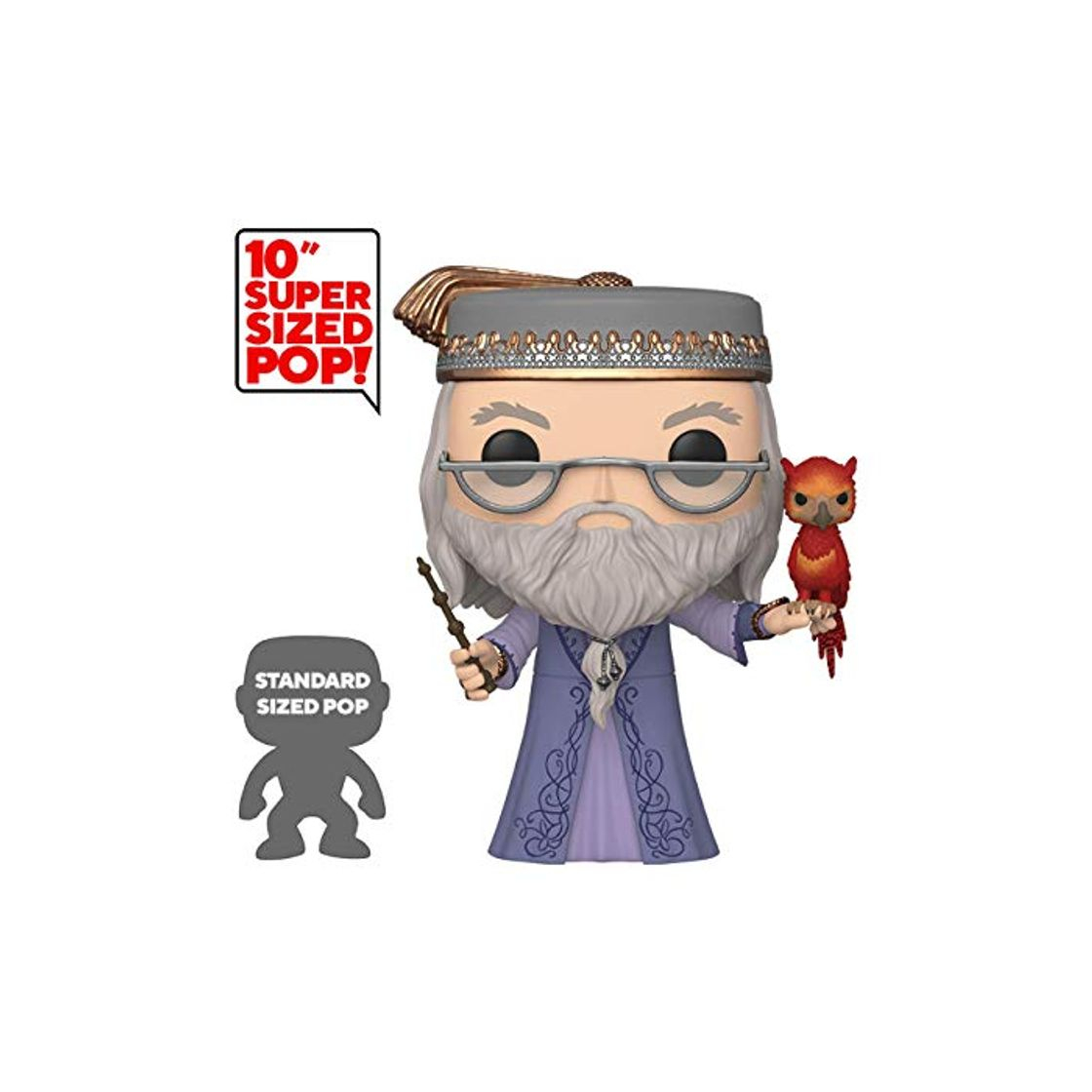 Juego Funko- Pop Harry Potter: 10" Dumbledore w/Fawkes S10 Figura Coleccionable, Multicolor