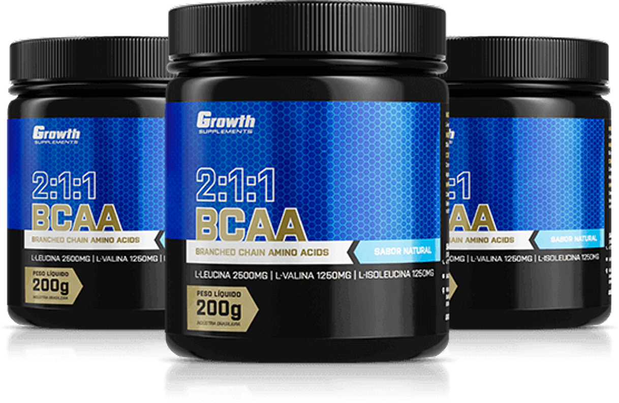 Moda BCAA em Pó 2:1:1 200g - Growth Supplements