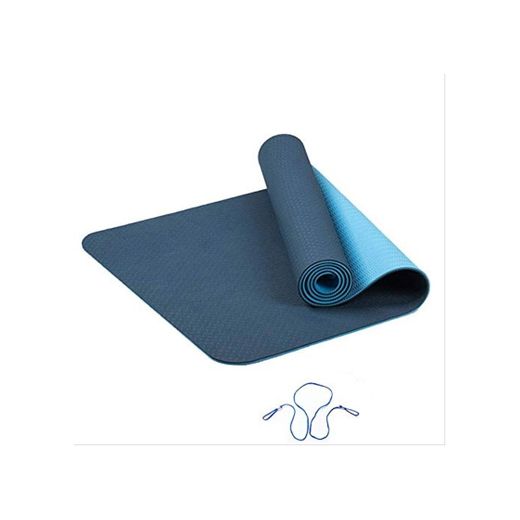 Ollt TPE Yoga Mat Antideslizante Deportes Fitness Ejercicio Pilates Gym Colchonete para