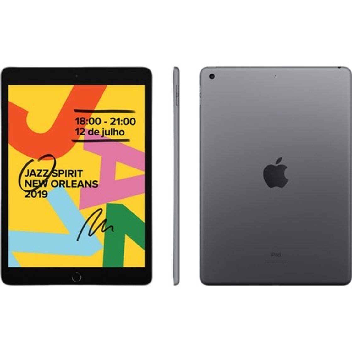 Moda iPad 7a Geração 10,2 polegadas Wi-Fi 32 GB – Cinza-espacial