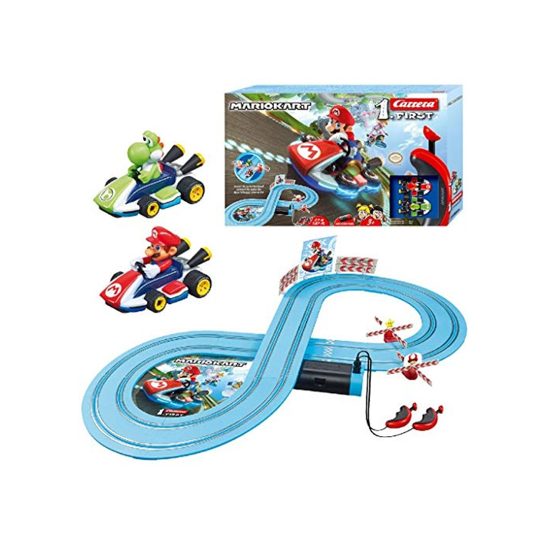 Producto Carrera-1. First Circuito de Coches de Miniatura Nintendo Mario Kart de 2,4