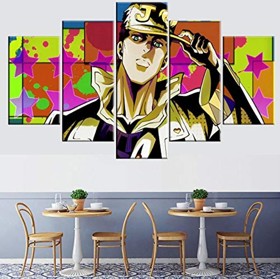 Productos MWMMWLH Impresiones sobre Lienzo 5 Piezas Anime JoJo's Bizarre Adventure Jonathan Joestar