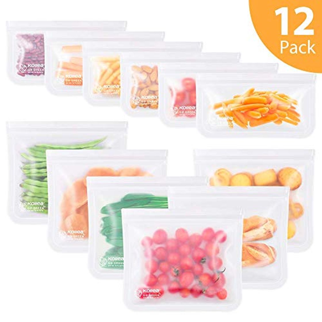 Lugares Kollea Bolsas de Silicona Reutilizables 12 Pack