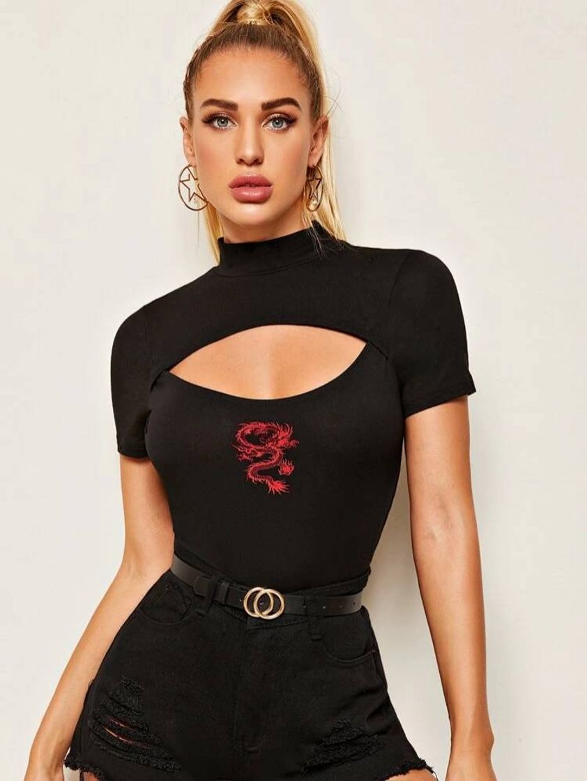 Moda Red Drake crop top