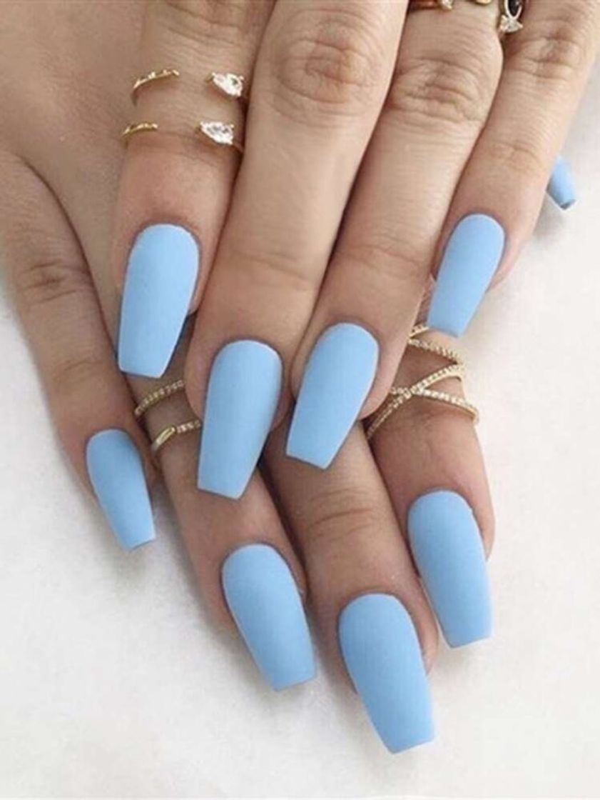 Social Uñas Postizas Unicolores 24 Piezas
