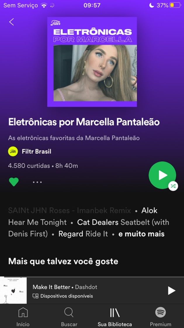 Canción Melhor playlist de Eletrônica escolhida pela melhor Poc