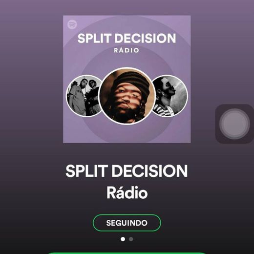 Split decision, essa playlist no spotify