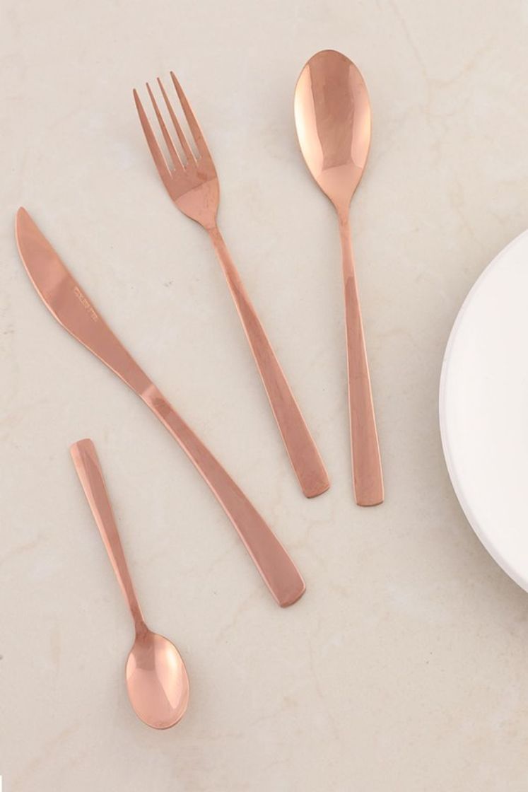 Moda Rose Gold Cutlery Set