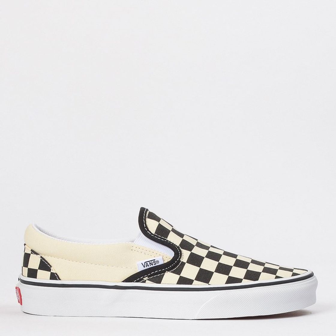 Fashion Tênis Vans Classic Slip On Black White Checkerboard ...