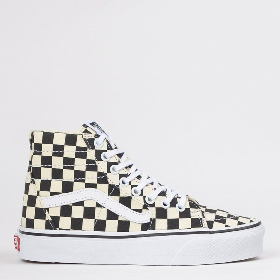 Fashion Tênis Vans Sk8 Hi Tapered Checkerboard Black True White ...