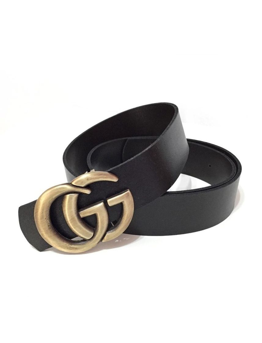 Fashion Cinto Gucci Feminino Ouro Couro 