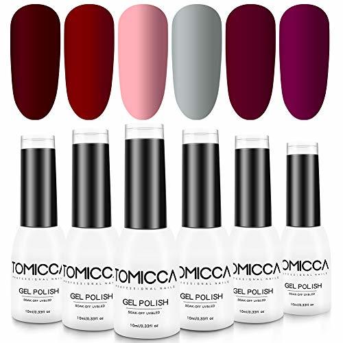 Social TOMICCA Esmalte de Uñas Semipermanente Uñas de Gel UV LED Kit de