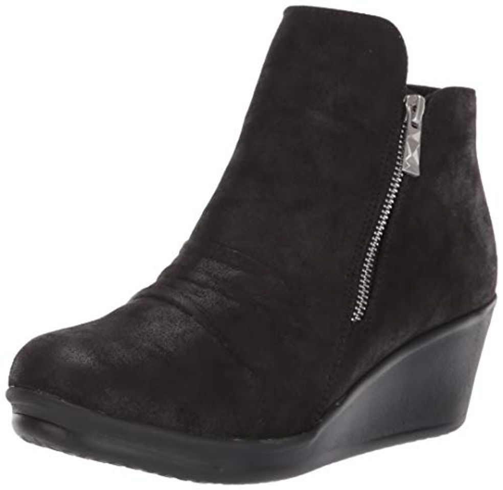 Product Skechers Women's Rumblers-Demby-Ruched Vamp Bootie with Side Zipper on a Wedge