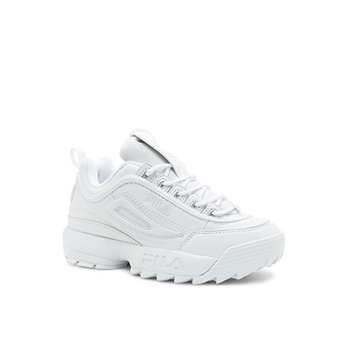 Moda Fila Youth Disruptor II Synthetic Triple White Entrenadores 39.5 EU