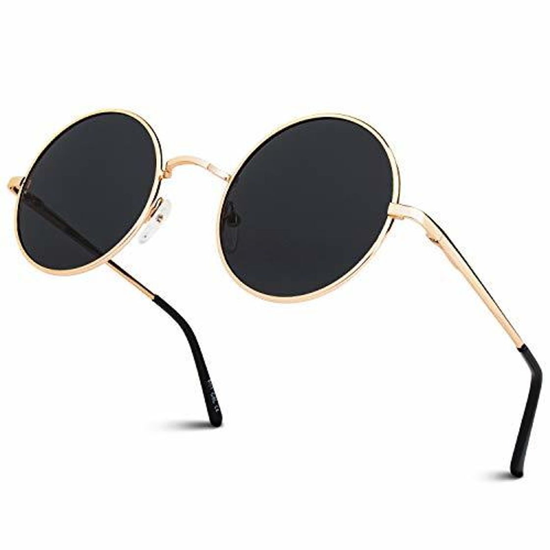 Product GQUEEN Classic Lennon Ronda gafas de sol polarizadas con protección UV400 MEZ1