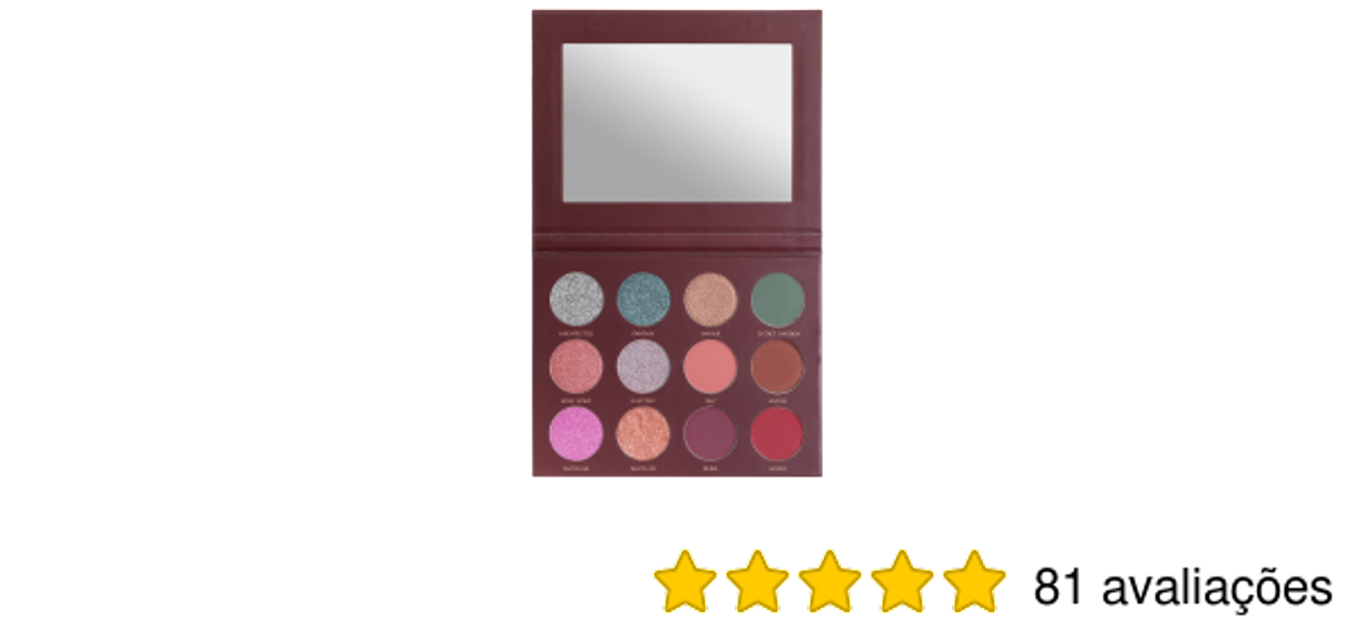 Moda Mariana Saad By Océane 12 Shades - Paleta de Sombras 205g