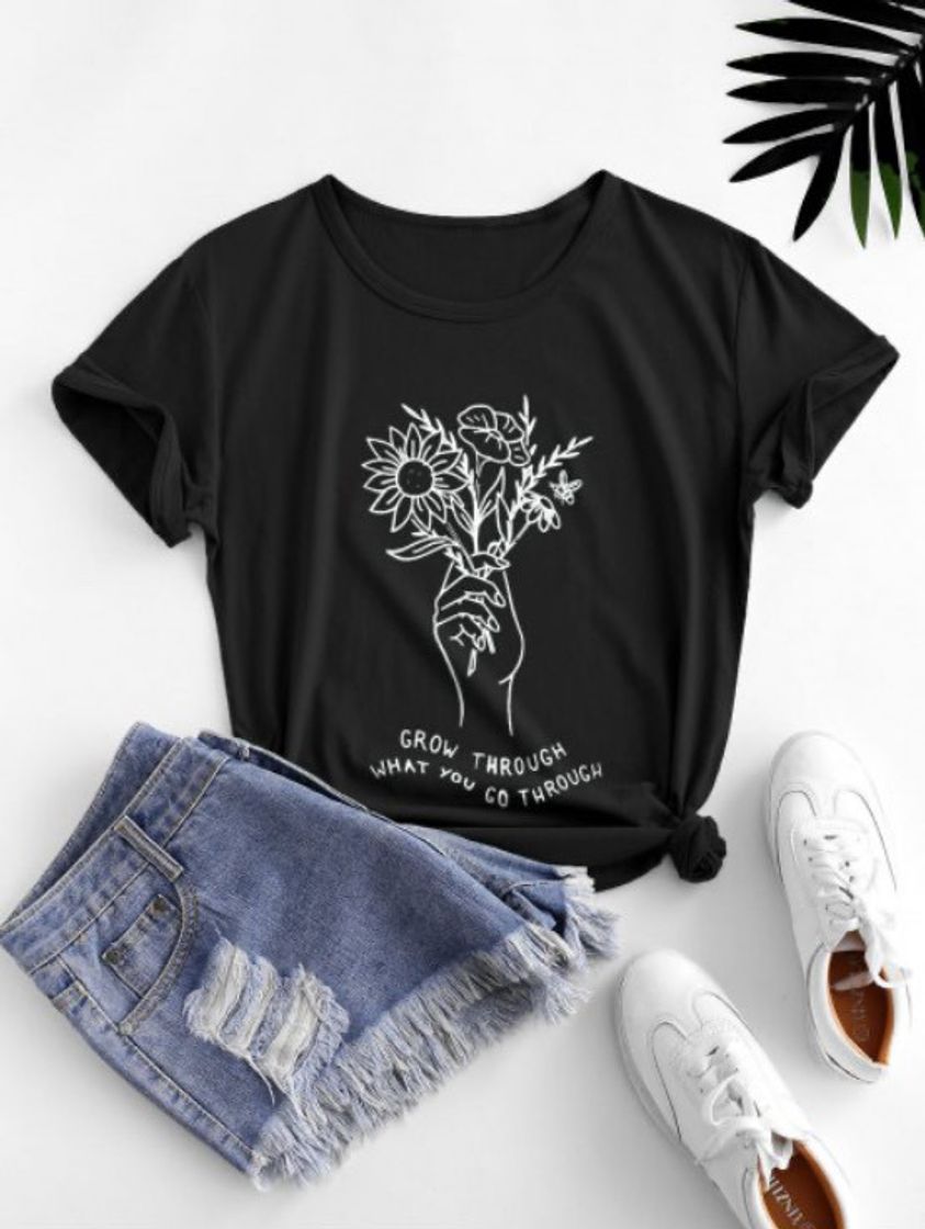 Fashion Camiseta Negra