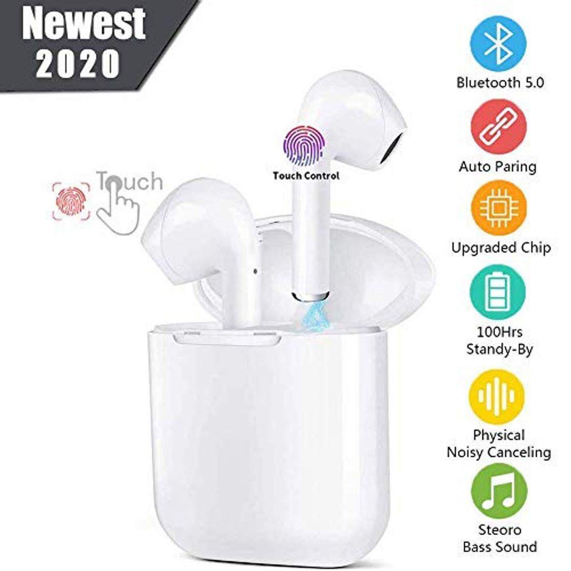 Producto New I12 Auriculares Inalámbricos Bluetooth 5.0 Auriculares