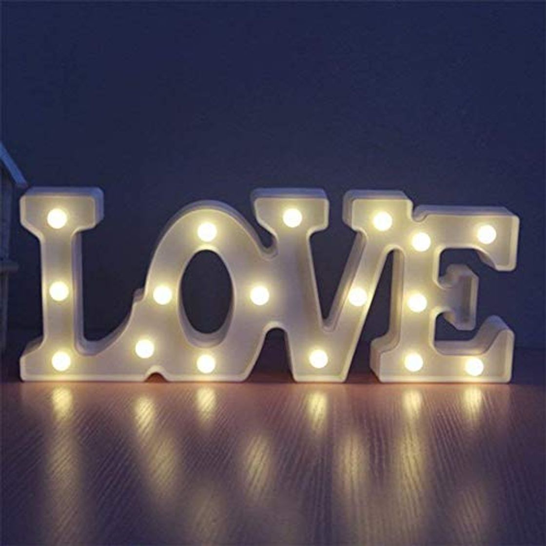 Social JZTRADING Letras Luminosas Decorativas Luz de Noche de LED Letra de Love Blanco Luz de Carpa de LED Señal de Boda Interior de Mesa Decoración