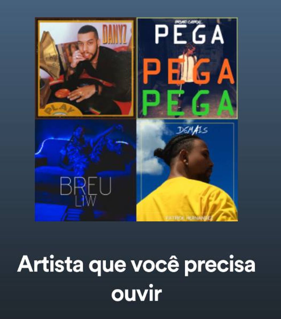 Canción ARTISTA QUE VOCÊ PRECISA OUVIR